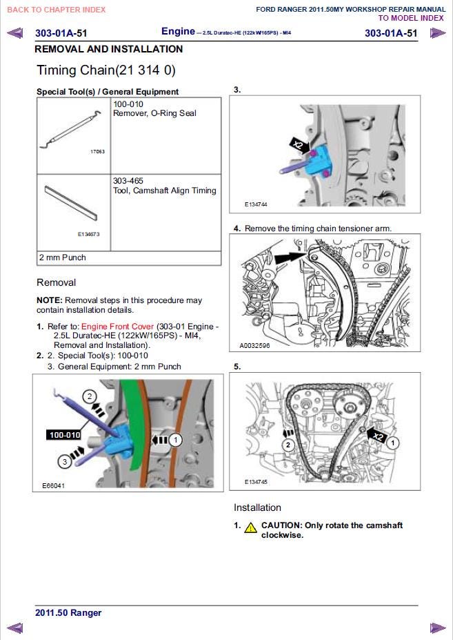 Ford Ranger 2011 Repair Manual PDF – Instant Download Maintenance Guide