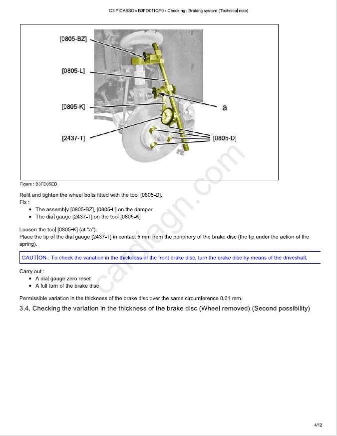 Citroen C3 Picasso Repair Manual PDF – 2009 to 2017 Service Guide Download