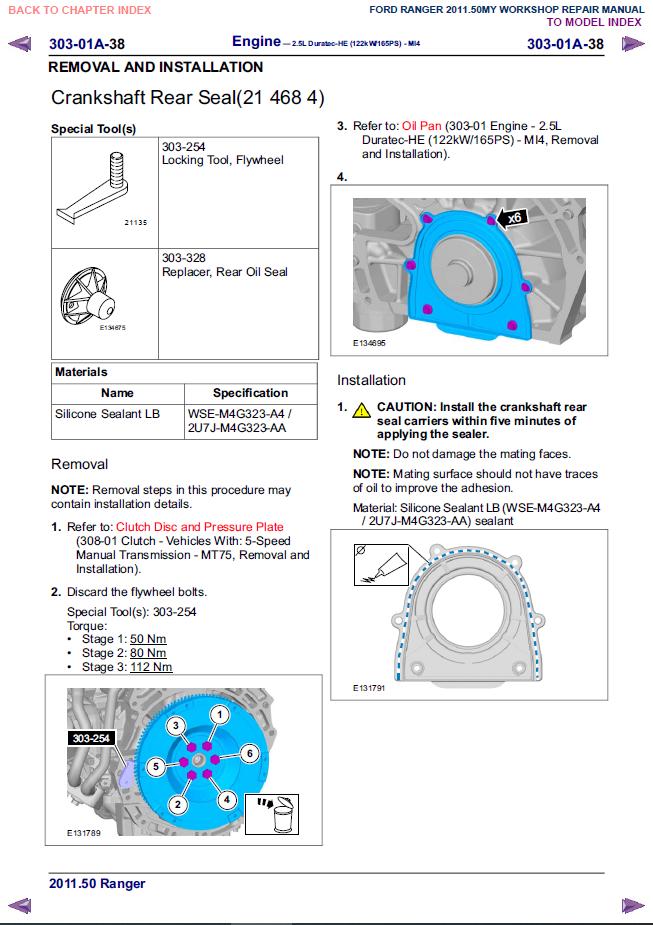 Ford Ranger 2011 Repair Manual PDF – Instant Download Maintenance Guide
