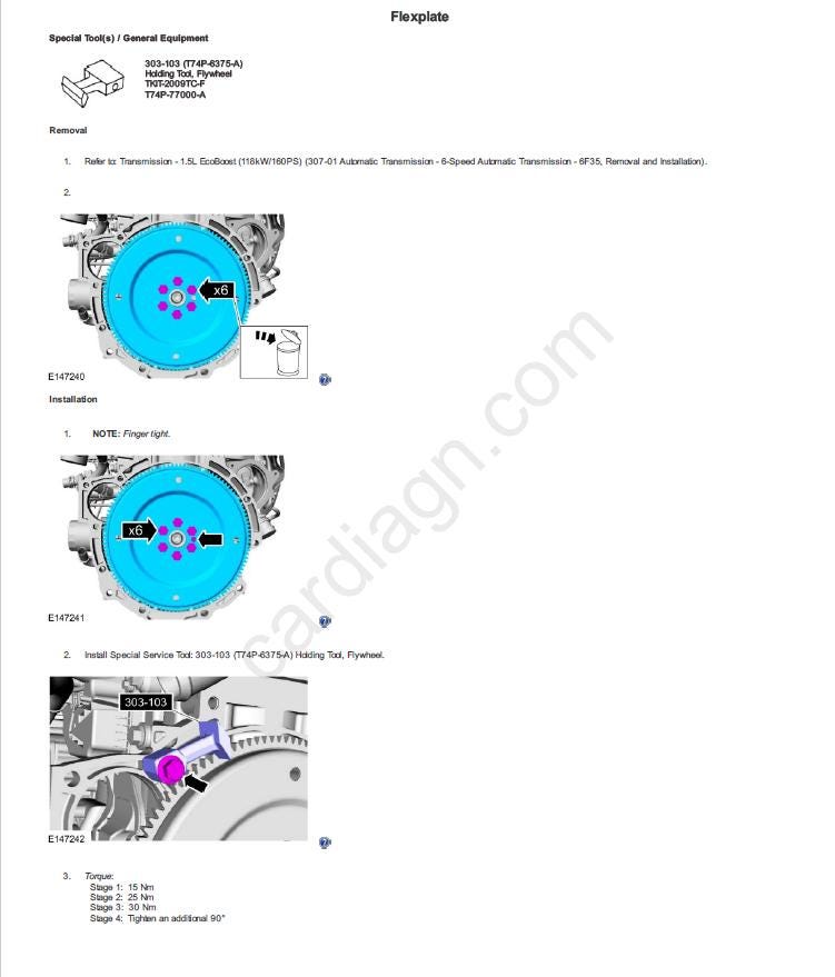 Ford Kuga 2013-2017 Workshop Manual
